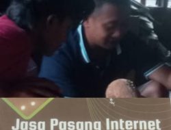 Pemasangan Kabel Wifi di Tiang PLN di Desa Bukit Betung Diduga Tanpa izin.